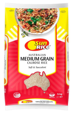 SunRice Medium Rice 5kg